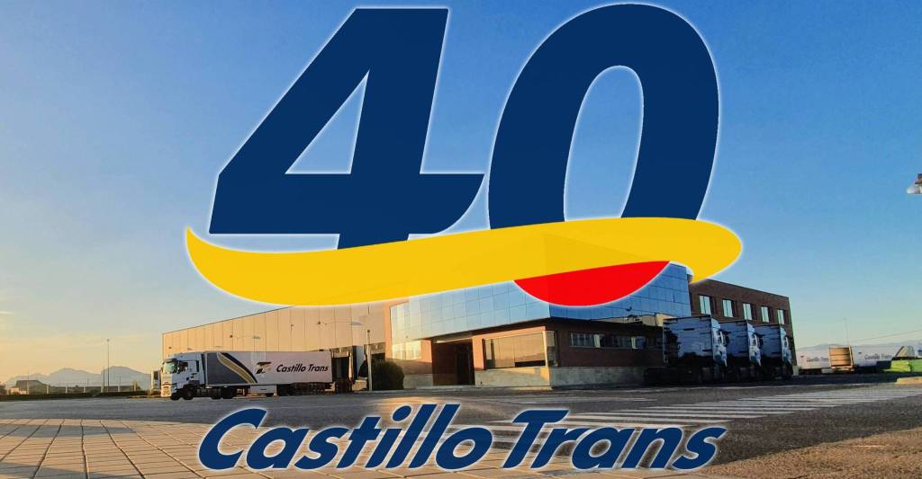 logo del 40 aniversario de Castillo Trans
